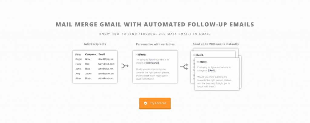 mail merge