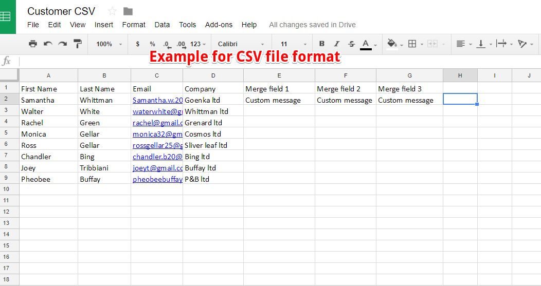 Send Personalized Emails in Gmail using Mail Merge