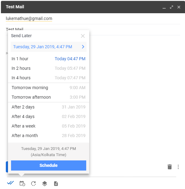 compose box