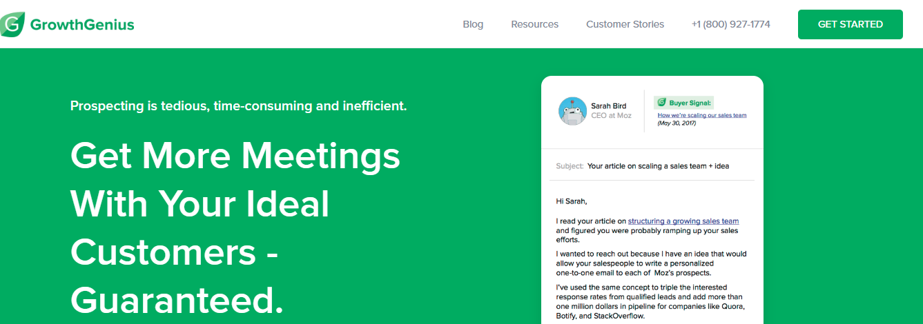 Growth genius: cold emailing tool
