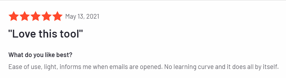 Saleshandy email tracking review