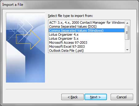 how to import contacts into outlook 2015