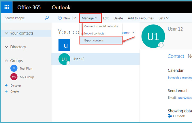 exporting outlook contact groups