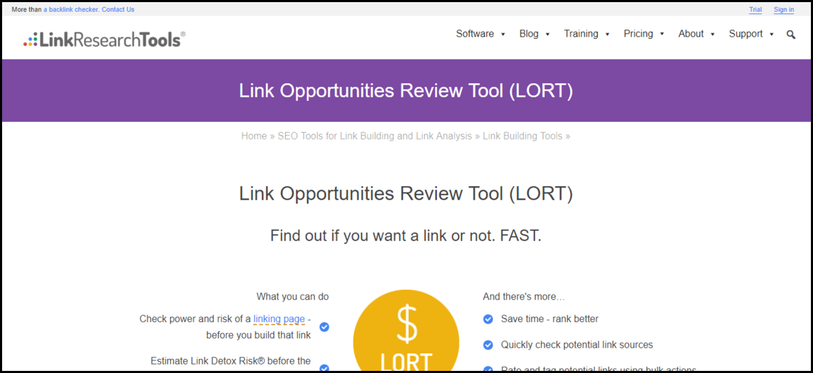 Link Opportunities Review Tool