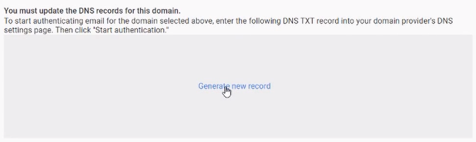 Generate new record