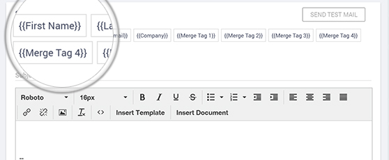 Send mass email field